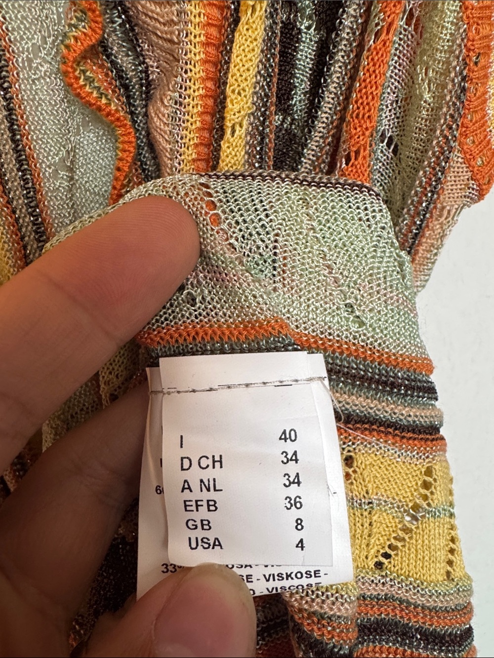 Missoni Striped Sleeveless Maxi Dress in Orange, Yellow, Cream - Picture 11 of 13